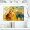 Designart - Abstract Yellow Collage - Large Abstract Canvas Print